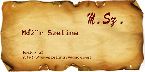 Mór Szelina névjegykártya